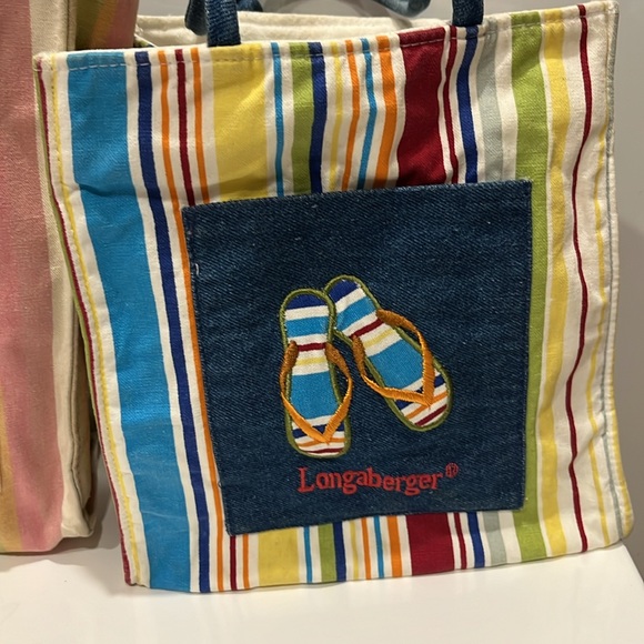 Longaberger Cloth Bag Set of 2 - Picture 4 of 14